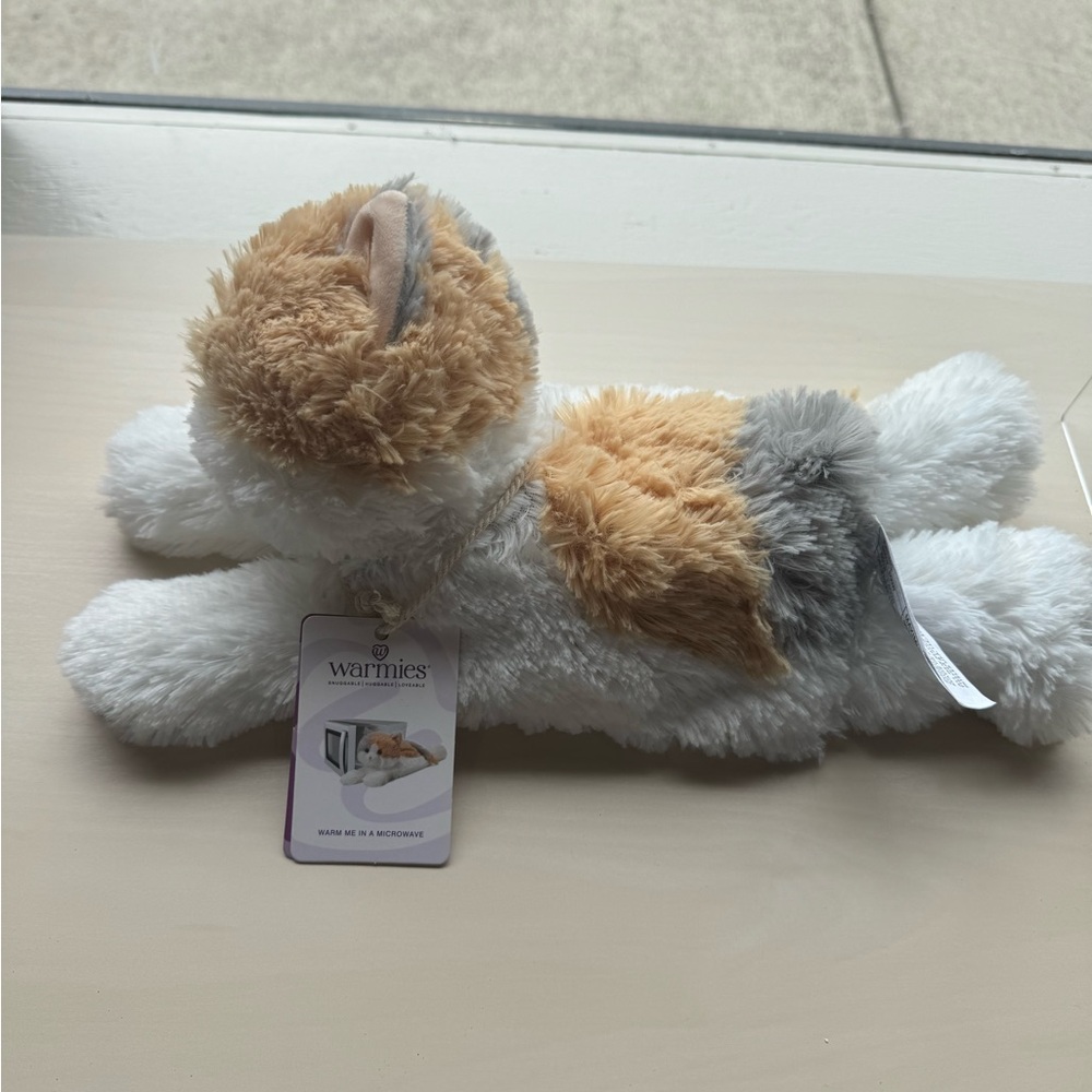 Warmies Cuddly Brown and Gray Plush Toy Cat